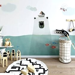 Ayıcık Görünümlü Deniz Feneri Duvar Kağıdı 8 DK1230