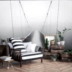 Görüşsüz Sisli Havada Köprü Manzarası Duvar Kağıdı 2 BW0010