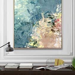 Yağlıboya Fırça Darbelesi Sanatsal Kanvas Tablo 9 KT0268