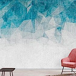 Soyut Ağ Deseni Geometrik Şekiller Duvar Kağıdı 9 BHART1011