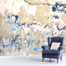 Sanatsal Eskitme Beton Desen Çalışması Duvar Kağıdı 6 BHW2002