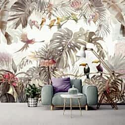 Tropikal Orman Yaprakları Kuşlar Duvar Kağıdı 4 il fullxfull.2079305818 av1i scaled 1