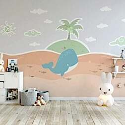 Adada Balina Buzağı Balıkları ve Palmiye Duvar Kağıdı 6 il fullxfull.2312182381 d7oq