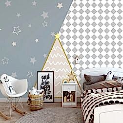 Yıldızlar Üçgen ve Kare Şekiller Dalgalı Çizgiler Duvar Kağıdı 5 il fullxfull.2330262261 aizc