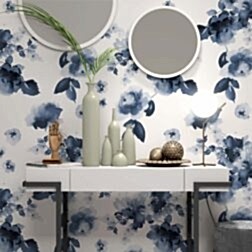 Beyaz Zemin Üzerinde Suluboya Mavi Çiçekler Duvar Kağıdı 4 il fullxfull.2330309193 p73g scaled 1