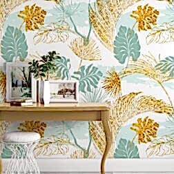 Tropikal Muz Palmiye Yaprakları Çiçekli Modern Duvar Kağıdı 6 il fullxfull.2346641098 htb5