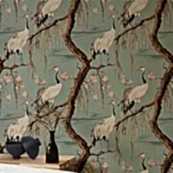 Zarif Turna ve Kiraz Çiçeği Duvar Kağıdı