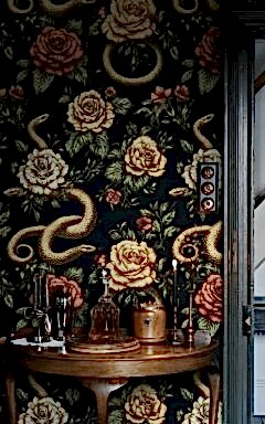Yılan Bahçesi Çiçekli Duvar Kağıdı