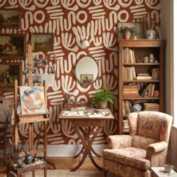 Oyunbaz Soyut Çizgili Duvar Kağıdı