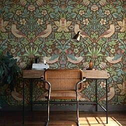 William Morris Stawberry Thief Duvar Kağıdı Vintage Duvar Dekoru
